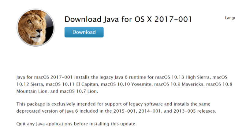 legacy java se 6